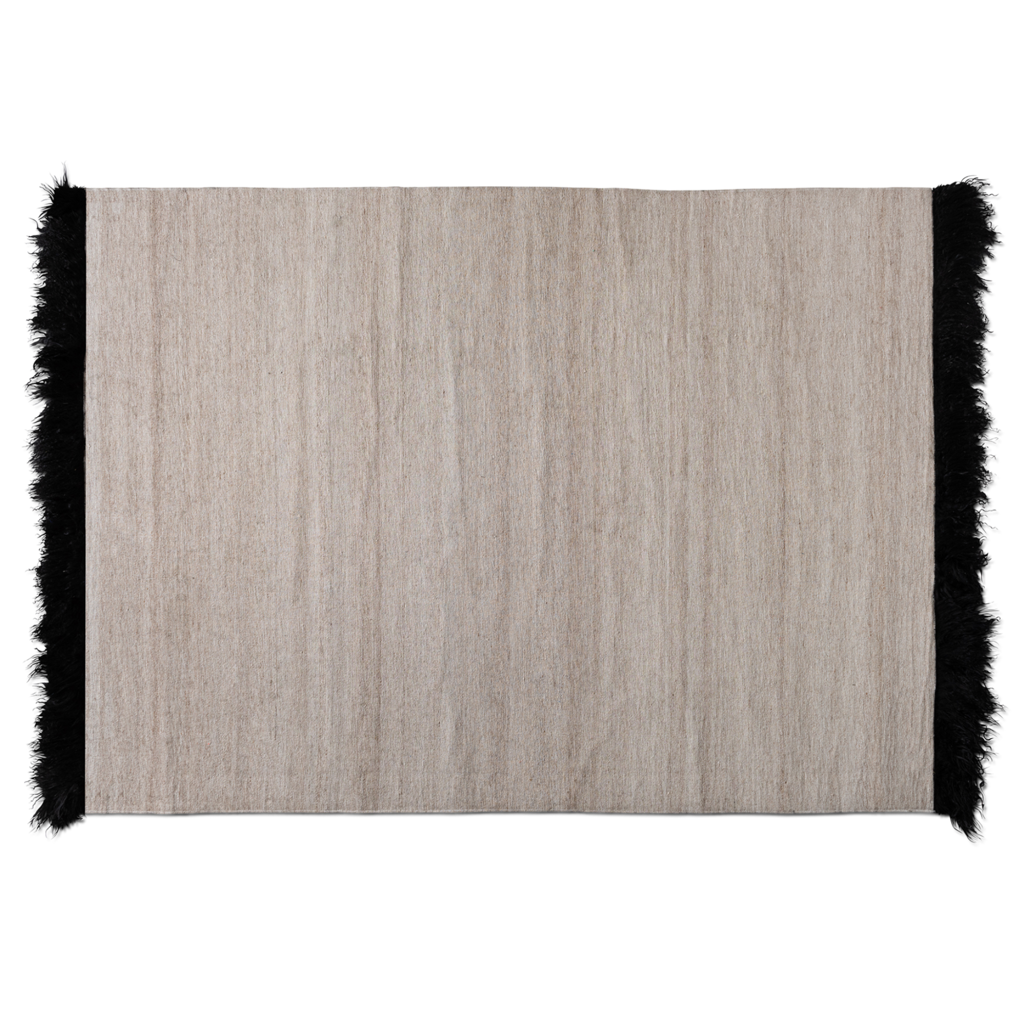 Baxton Studio Dalston Modern and Contemporary Beige and Black Handwoven Wool Blend Area Rug